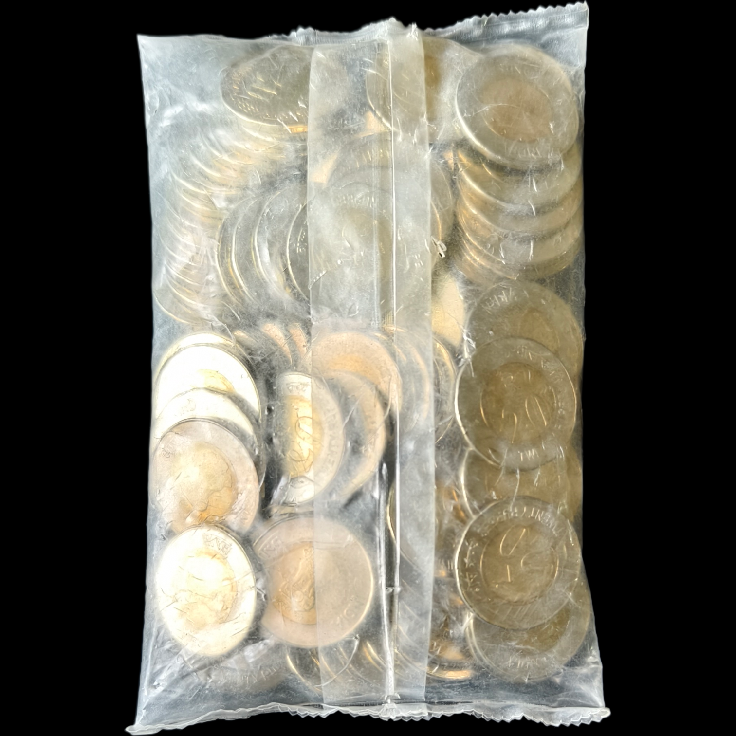 20 Rupees Raindrop Series 2020 Hyderabad Mint Sealed Packet of 100 Coins