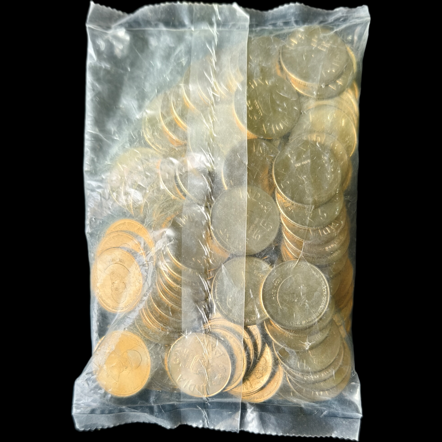 5 Rupees Jamsedji Tata Bombay Mint Sealed Packet of 100 Coins