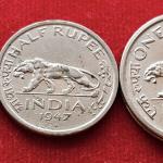 George VI king Emperor 1947 Set of 3 Bombay Mint Coins