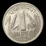 1Rs 1954 Bombay Mint  Rare Coin
