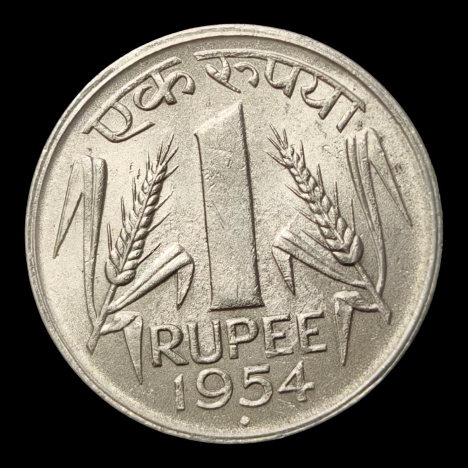 1Rs 1954 Bombay Mint  Rare Coin
