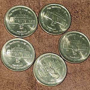 5 Rupees Mysore University Gem UNC Bombay Mint 5 Coins