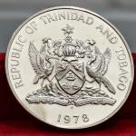 10 Dollars Republic of Trinidad and Tobago 1978 silver coin