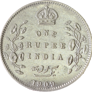 Edward VII King Emperor 1909 Silver Coin