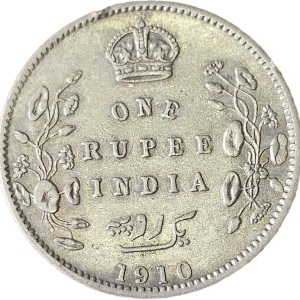 Edward VII King Emperor 1910 Silver Coin