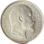 One Rupee Edward VIII King Emperor Silver Coin