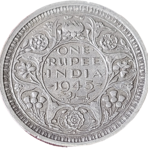 George VI King Emperor 1943 Silver Coin