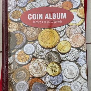 Coin Album 200 Pocket for Coins Collection - Big Size Album