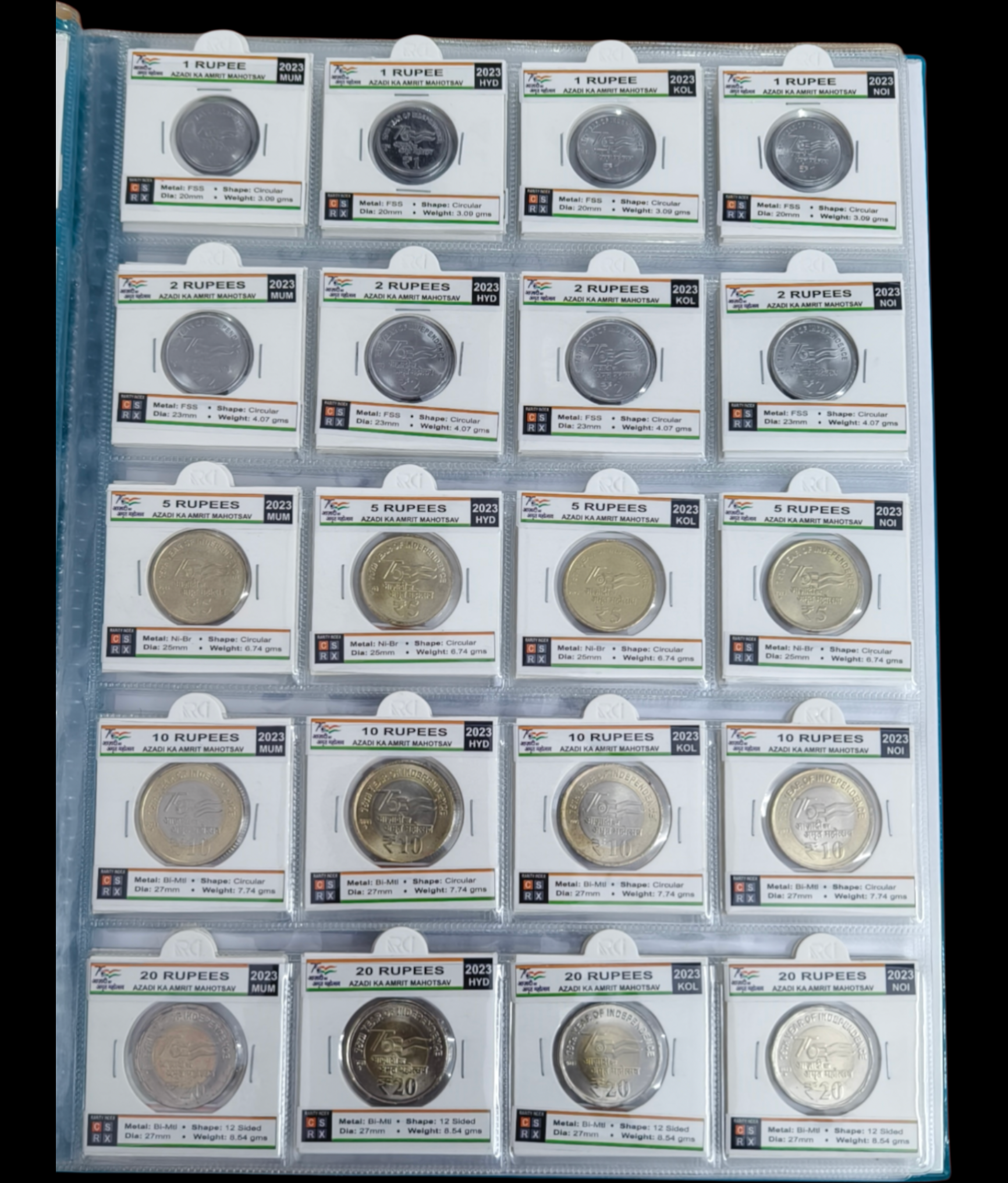 Complete 2021 to 2025 AKAM Coin Album with 80 Coins