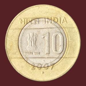 10Rs 2007 Gem UNC Noida Mint Scarce Coin