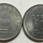 India - 2006 - 5 Rupees-ONGC-Celebrating -1956-2006 - Coin