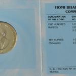 India - 2009 - Homi Bhabha Birth Centenary Year Rs. 100, Rs. 10 UNC Set - Coin