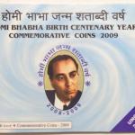 India - 2009 - Homi Bhabha Birth Centenary Year Rs. 10 Coin UNC