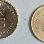 India - 2019 - 5 Rupees RAINDROPS Used 1 No - Coin