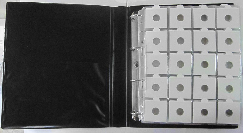 Premium Coin Album With Coin Holders-Fine Quality-Fresh Stock 10 Pages / 200 Capacity (Fc)