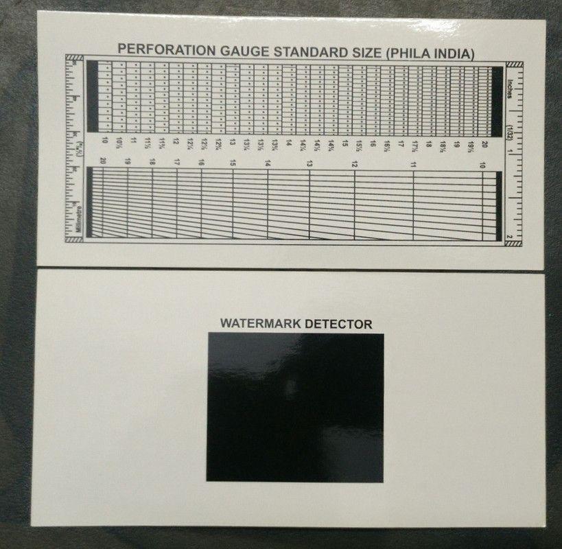 Stamp Perforation Gauge Grid With Watermark Detector