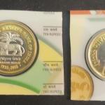 India  – 10 Rupees- RESERVE BANK of INDIA PLATINUM UNC
