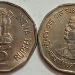 India - 1997 - 2 Rupee - Subhas Chandra Bose- MUMBAI MINT UNC COIN