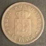 Portuguese India - 1903 - Carlos I - 1/8 Tanga Copper Coin - Used