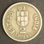 1934 – Portuguese India 2 Tangas 1934 Used