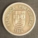 1934 – Portuguese India 2 Tangas 1934 Used