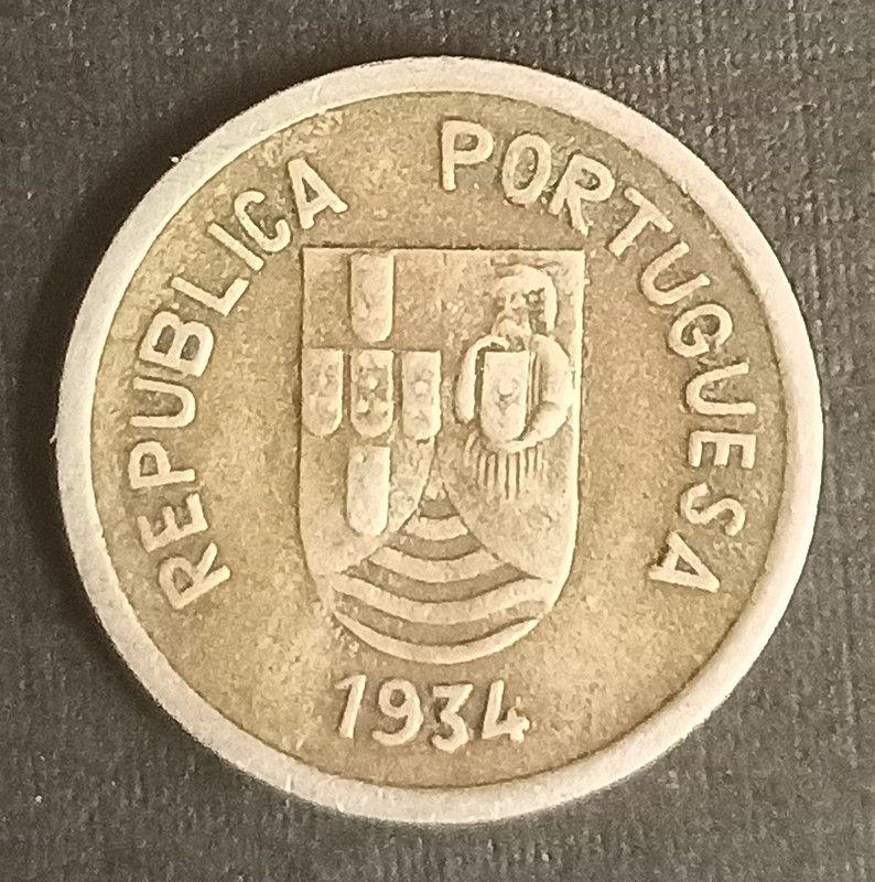 1934 – Portuguese India 2 Tangas 1934 Used