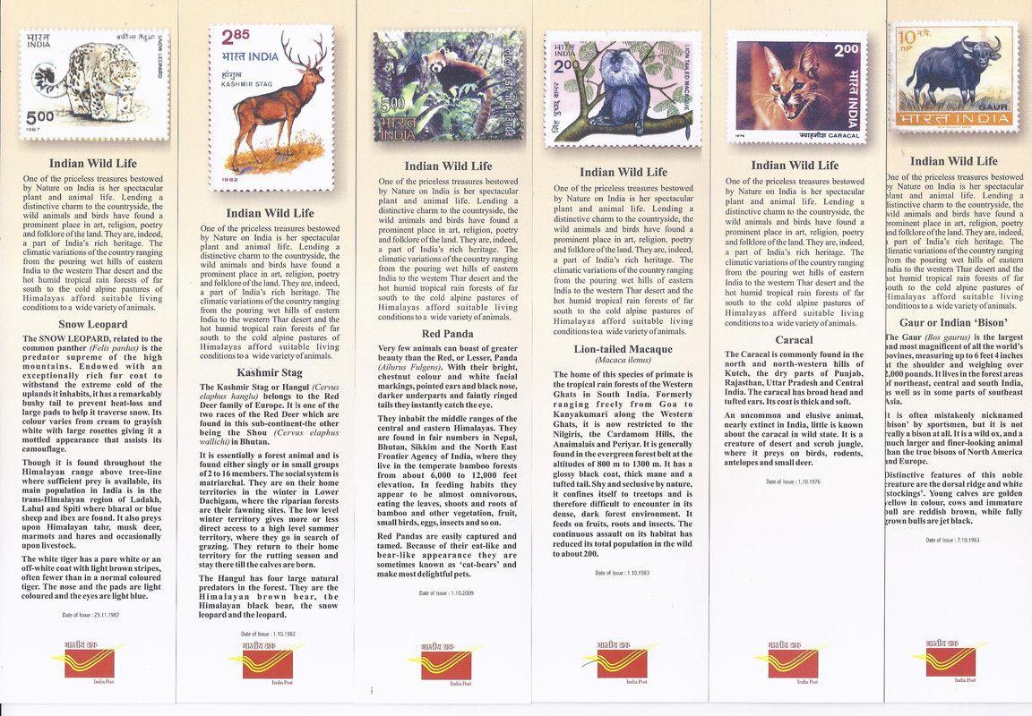 Bookmarks Depicting Stamps Wild Life, Theme. Collectible item