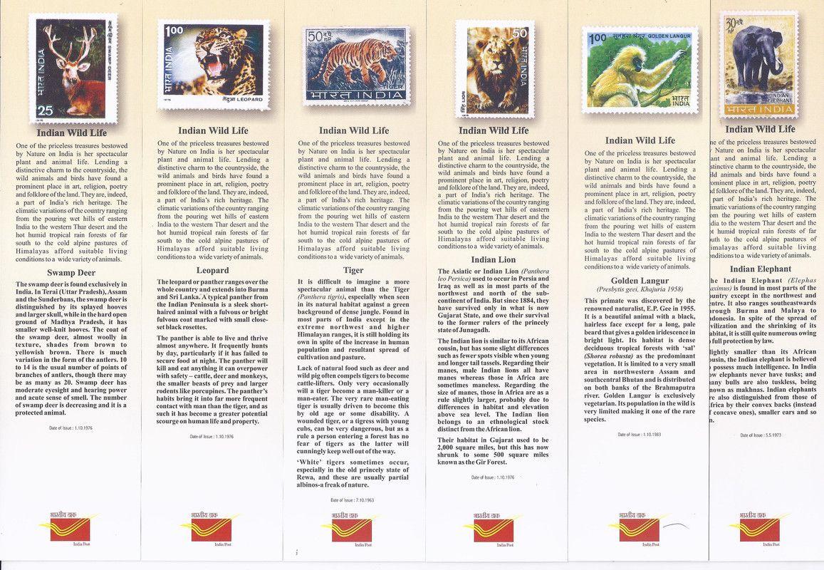 Bookmarks Depicting Stamps Wild Life, Theme. Collectible item