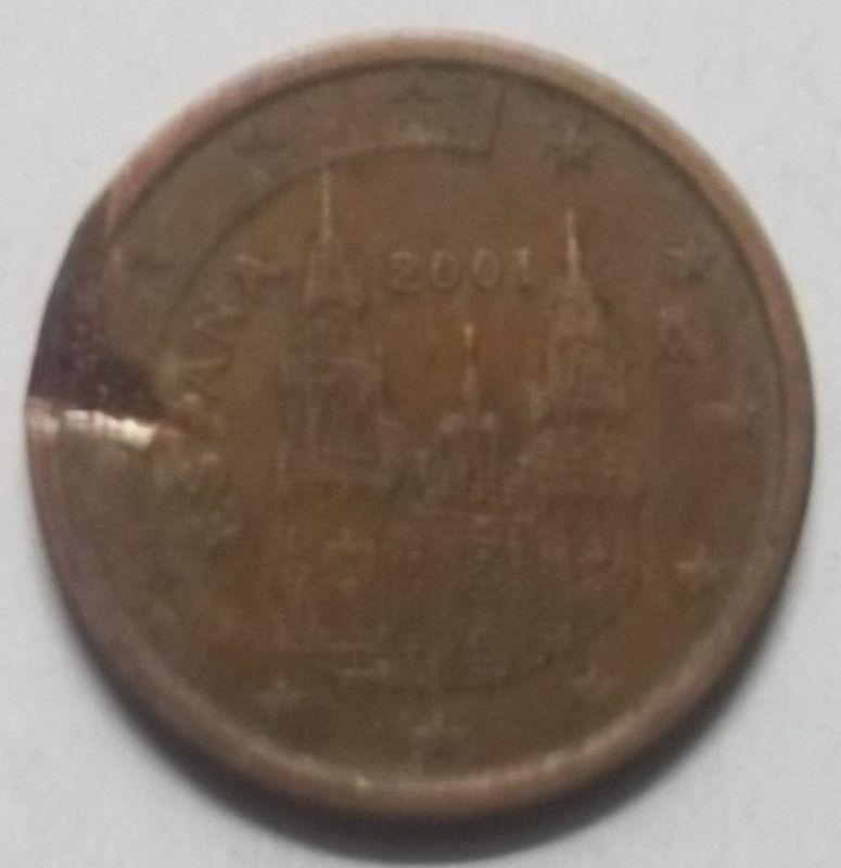 Spain - 2 Cent Euro 2001 Used - Coin