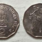 India - 2000 - 2 Rupees UNC 1 No - Coin