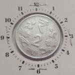 India - 2016 - 2 Rupees Noida Mint 1.00 Oclock Rotation Error Coin UNC