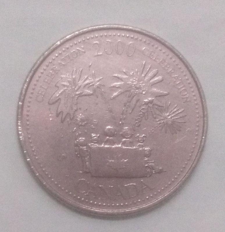 Canada - 25 Cents Celebration 2000 Elizabeth II D G Regina Used - Coin
