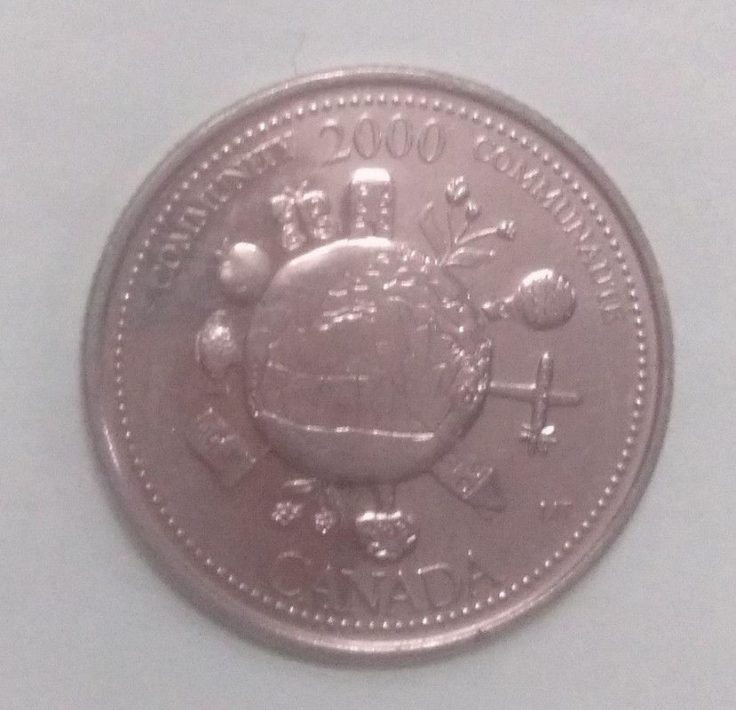 Canada - 25 Cents Community 2000 Communaute Elizabeth II D G Regina Used - Coin