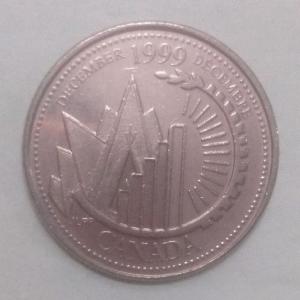Canada - 25 Cents December 1999 Elizabeth II D G Regina - Coin