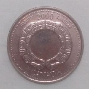 Canada - 25 Cents Family 2000 Elizabeth II D G Regina Used - Coin