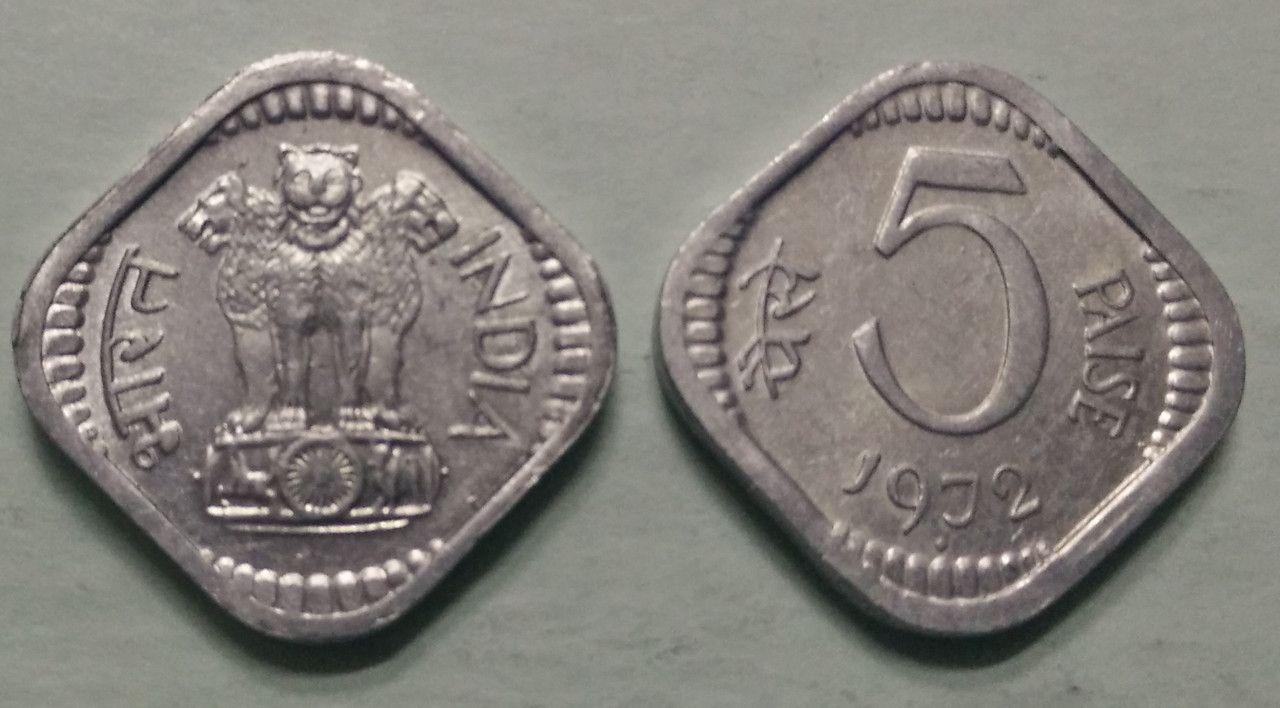 India - 1972 - 5 Paise UNC 1 No - Coin