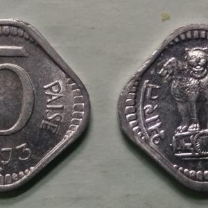 India - 1973 - 5 Paise UNC 1 No - Coin