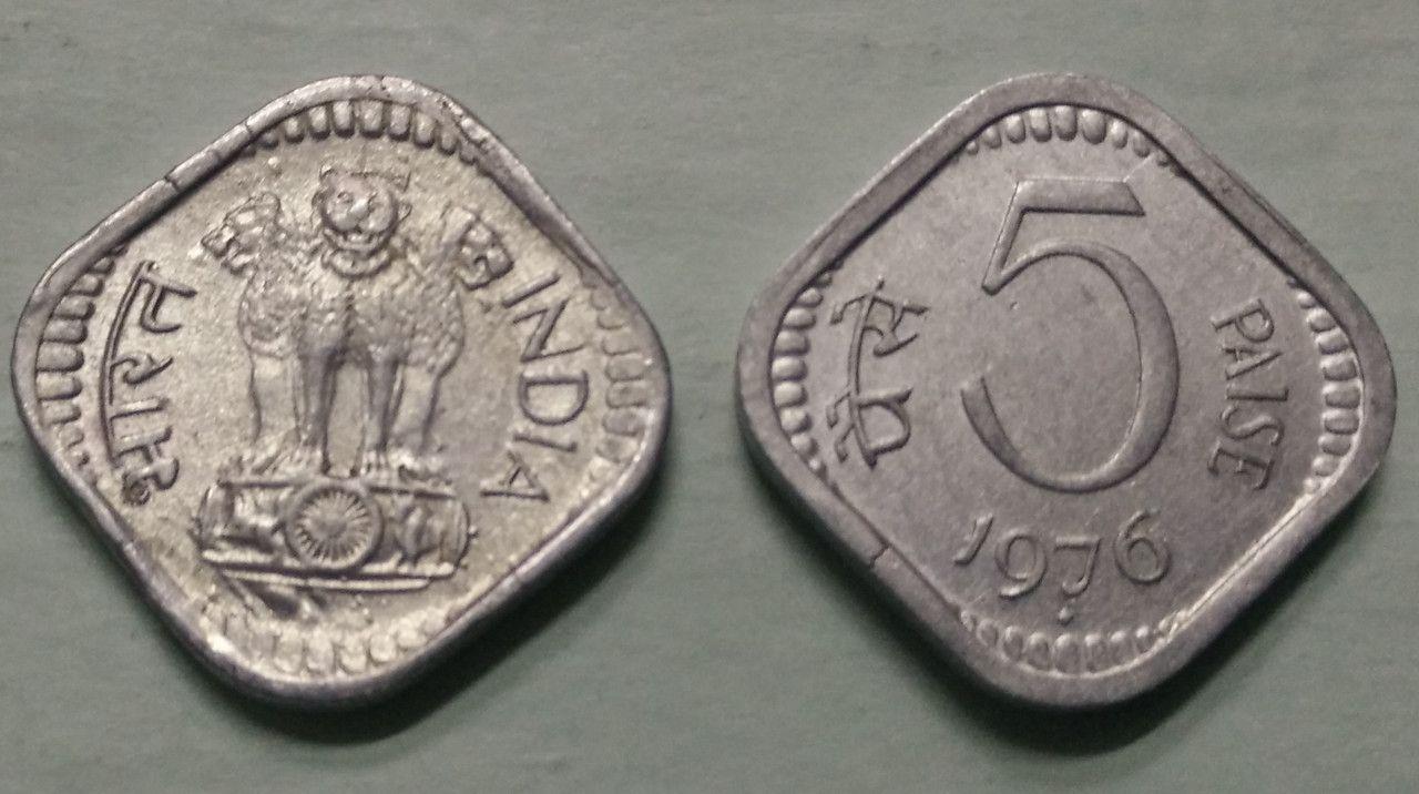 India - 1976 - 5 Paise UNC 1 No - Coin
