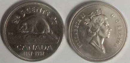 Canada - 5 Cents 1867-1992 Elizabeth II D.G Regina Used - Coin
