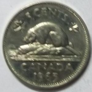 Canada - 5 Cents 1965 Elizabeth II D.G Regina Used - Coin