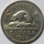 Canada - 5 Cents 1968 Elizabeth II D.G Regina Used - Coin