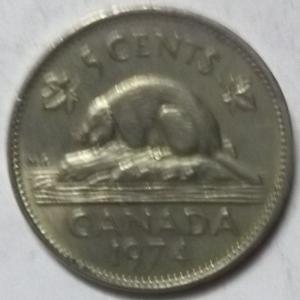 Canada - 5 Cents 1974 Elizabeth II D.G Regina Used - Coin