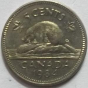 Canada - 5 Cents 1984 Elizabeth II D.G Regina Used - Coin
