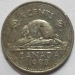 Canada - 5 Cents 1998 Elizabeth II D.G Regina Used - Coin
