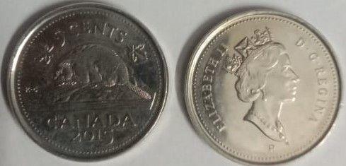 Canada - 5 Cents 2015 Elizabeth II D.G Regina UNC - Coin
