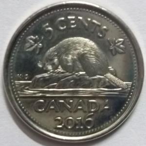 Canada - 5 Cents 2016 Elizabeth II D.G Regina UNC - Coin