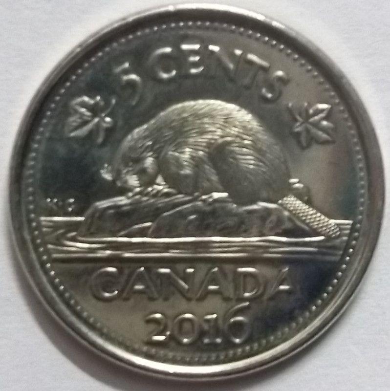 Canada - 5 Cents 2016 Elizabeth II D.G Regina UNC - Coin