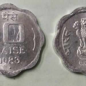 India - 1983 - 10 Paise _ UNC_1 No - Coin