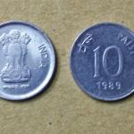 India - 1989 - 10 Paise _ UNC_1 No - Coin