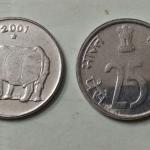 India - 2001 - 25 Paise UNC 1 No - Coin